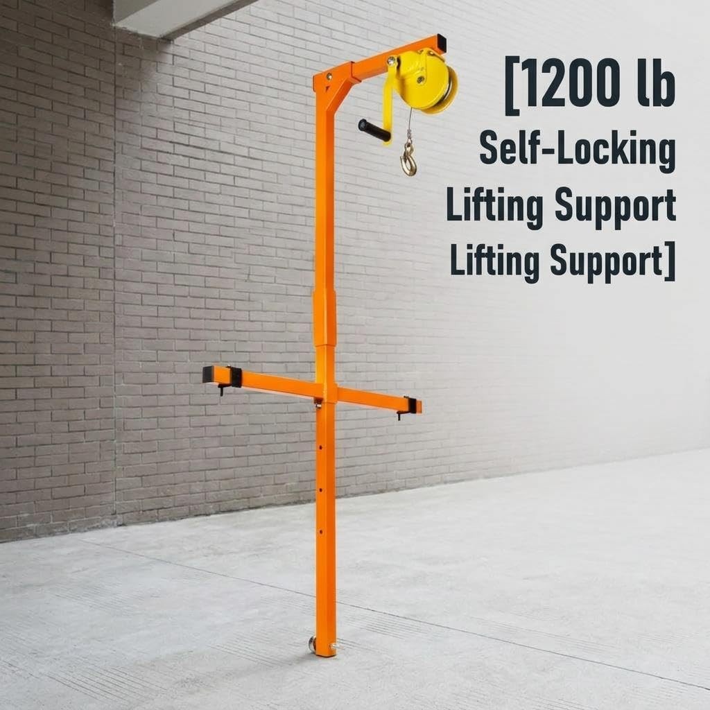 Air Conditioner Lifting Cranes 60FT, Carbon Steel Portable AC Lifting Crane with