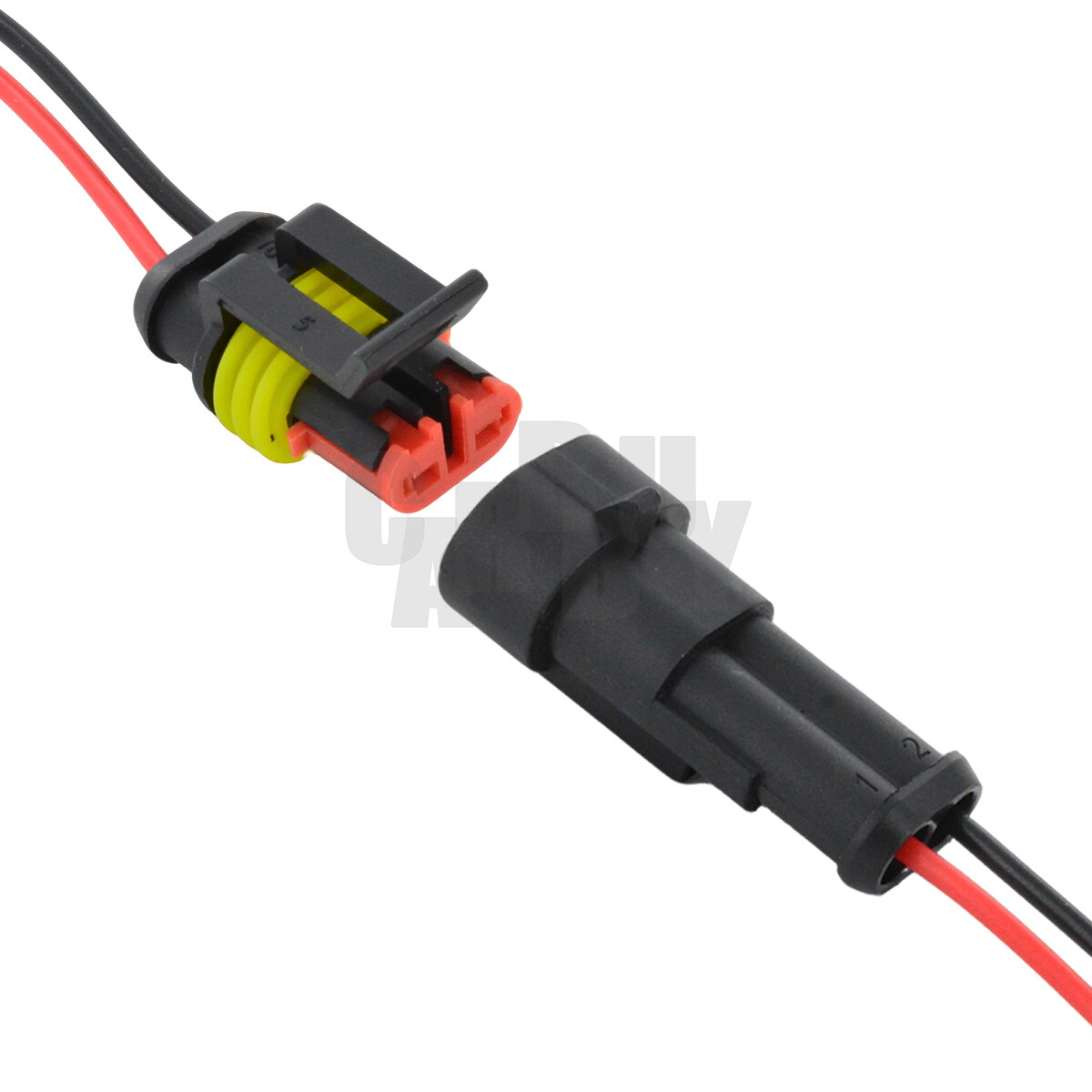 20x Waterproof Electrical Wire Connector Plug Cable Superseal Amp/Tyco 2Pin 12V