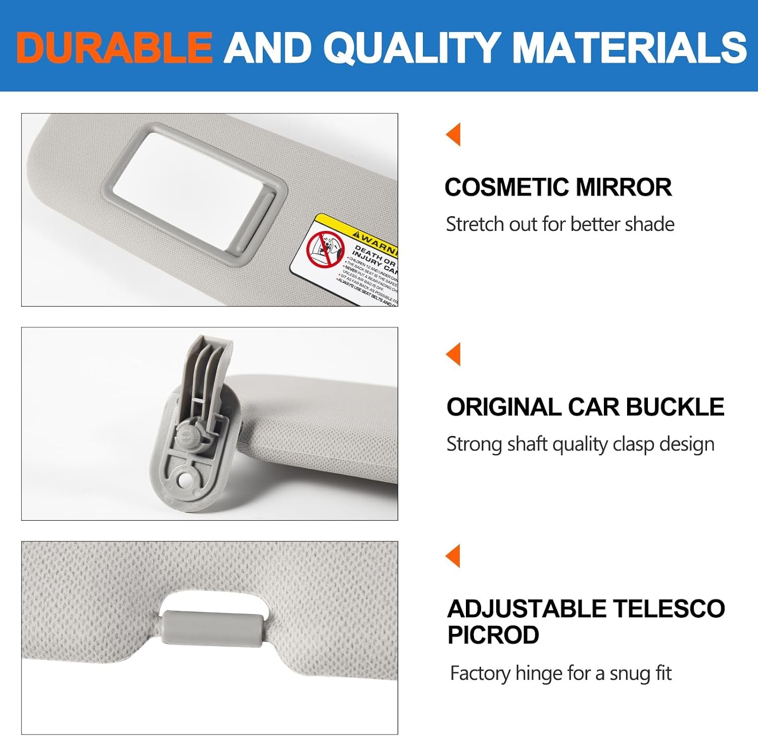For Hyundai Elantra 2011-2015 Sun Visor Makeup Mirror Left Driver Right Side UV