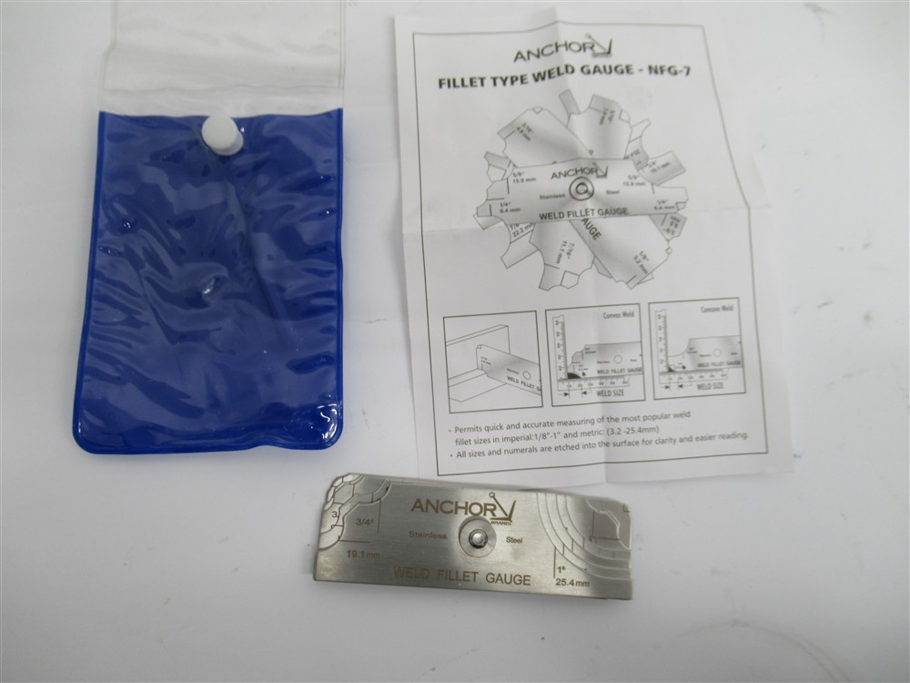 Anchor NFG-7 , Weld Fillet Gauge