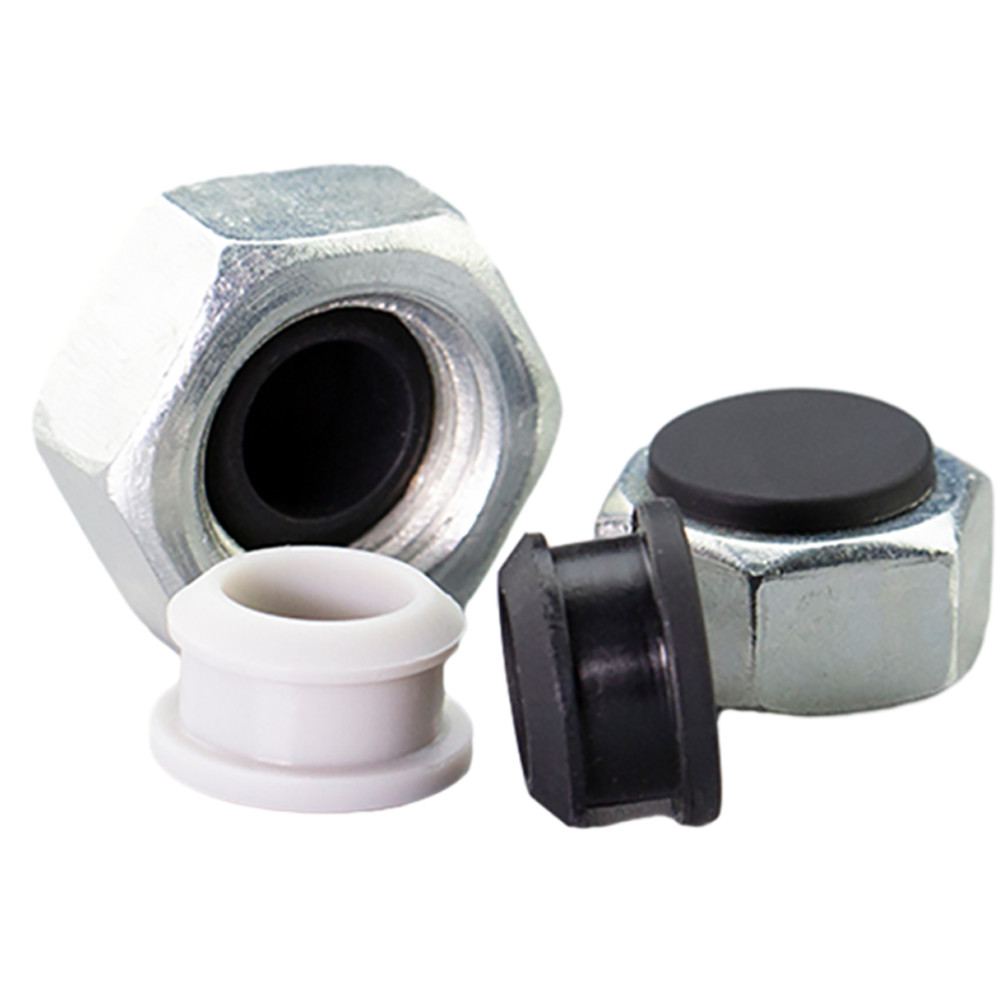 Black / White Snap-On Hole Plug Silicone Rubber Blanking Seal Bung Pipe Tube