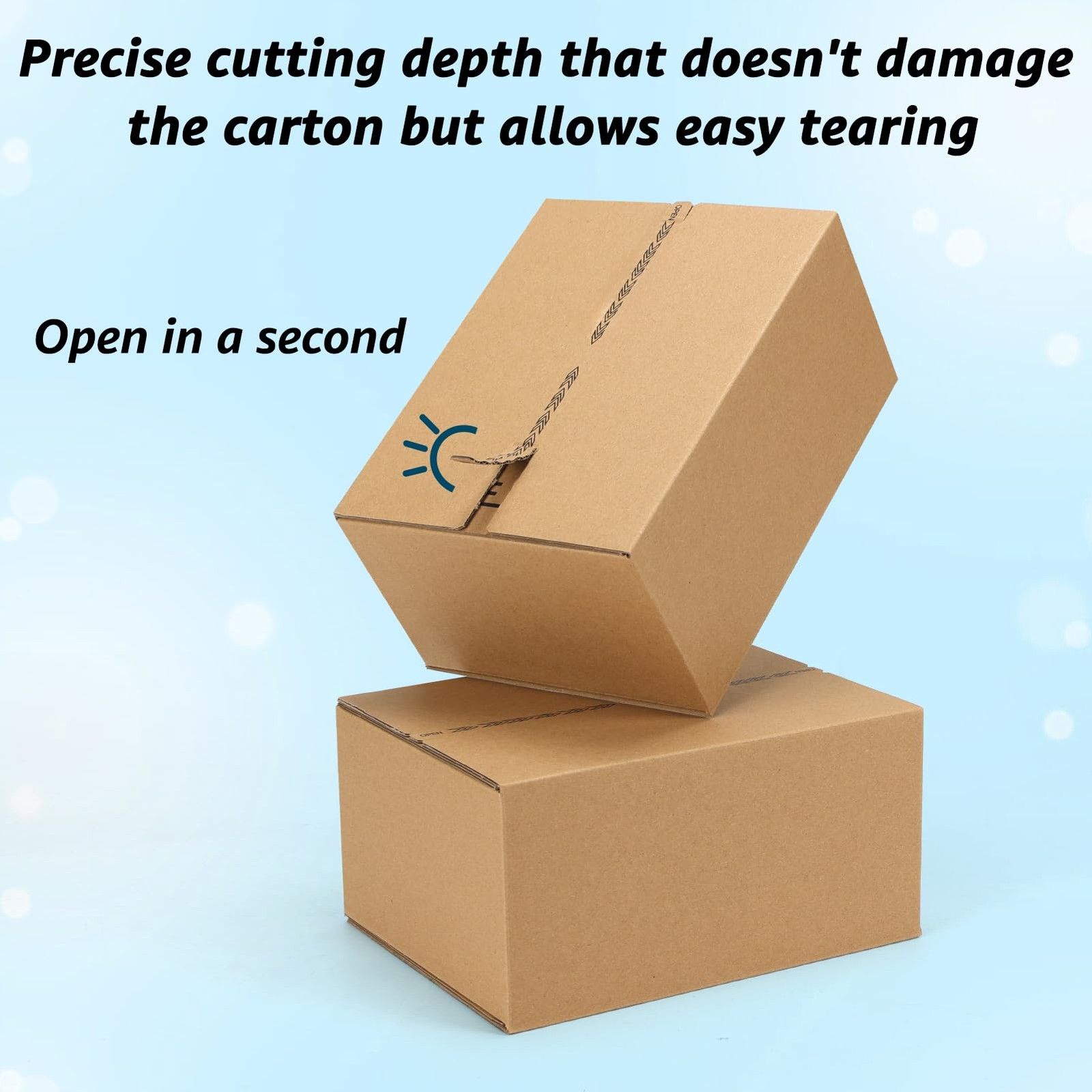 8x6x4 inches Self-Sealing Shipping Boxes, Corrugated Cardboard with Easy Open…