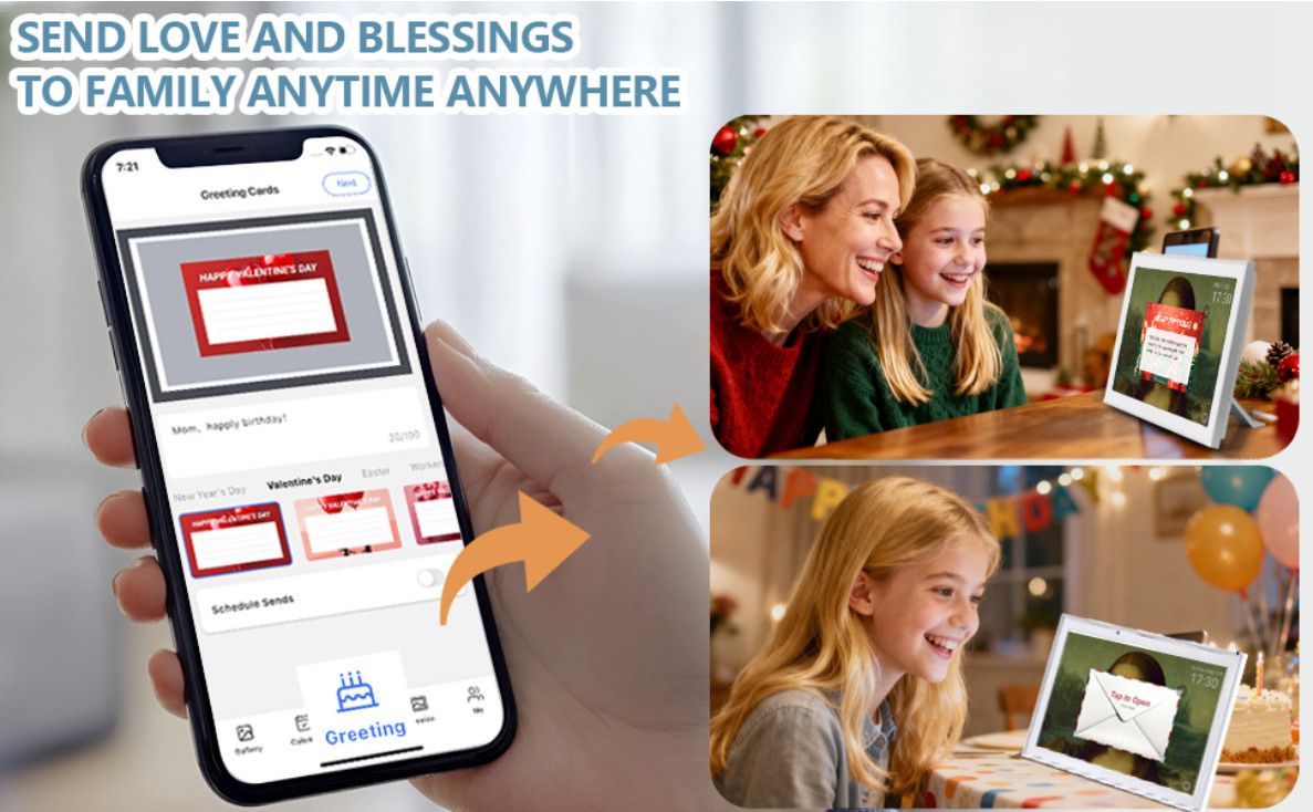 Smart Digital Calendar & Chore Chart, 1920 * 1080P Full HD Touchscreen 10.1 inch