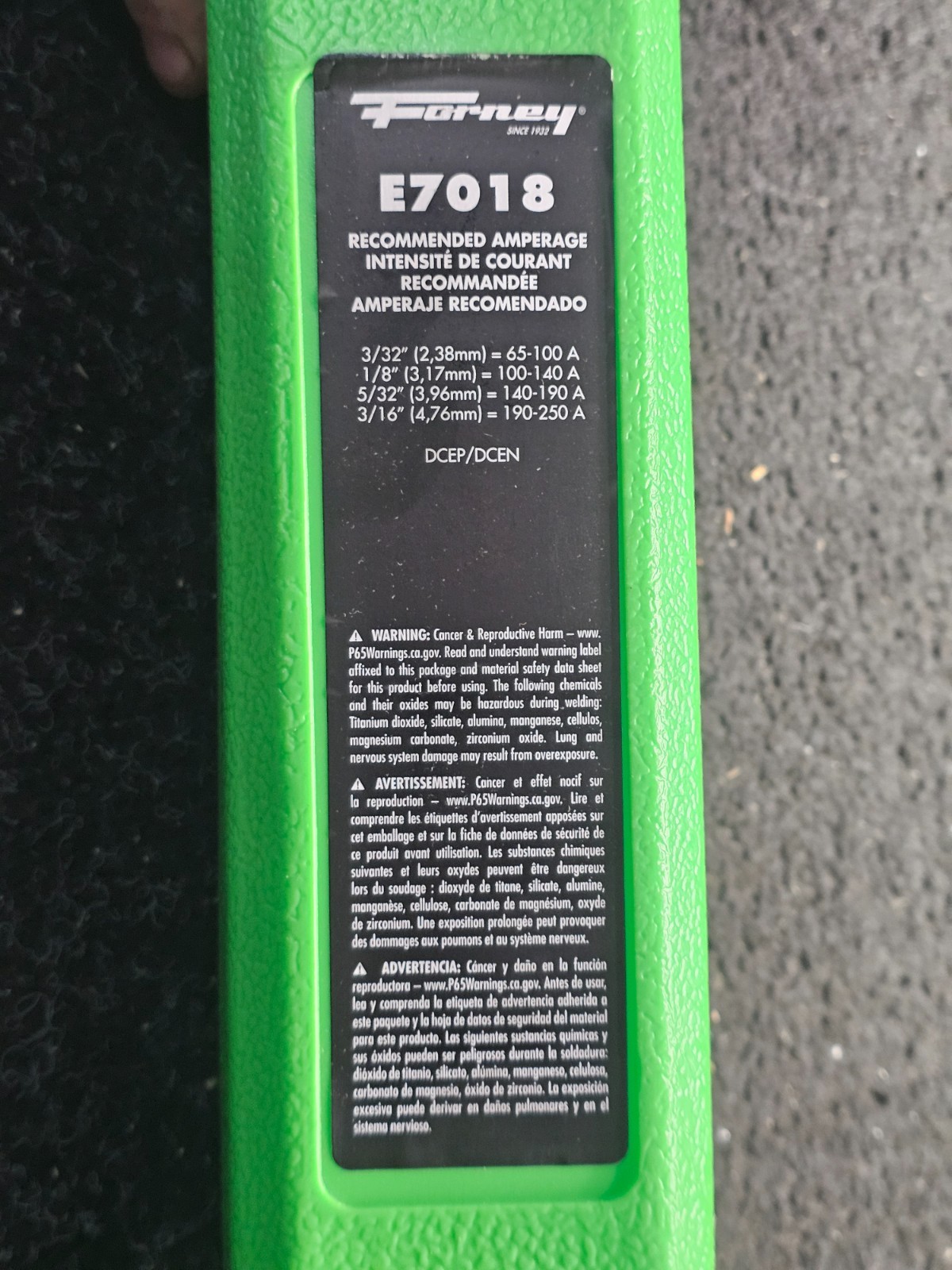 Forney 30810 Low Hydrogen Premium Electrodes 1/8″ 10 lbs E7018