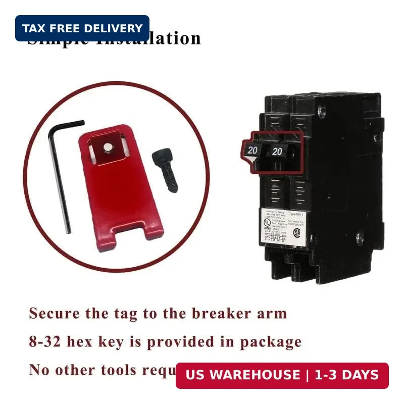 6 Sets Fire Alarm Locks, E-Series Fire Lockout Kit, Lockout | Metal material, Re