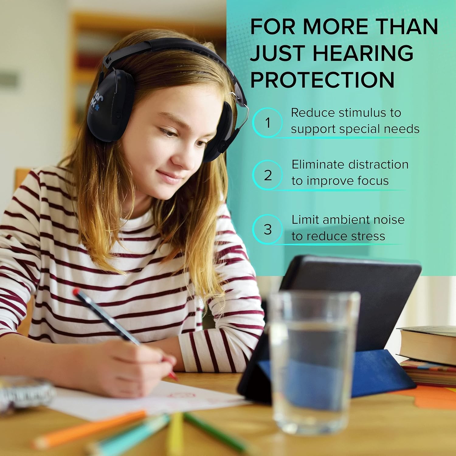 Lightweight Noise Cancelling Headphones | Low-Profile Ear Muffs for Noise…