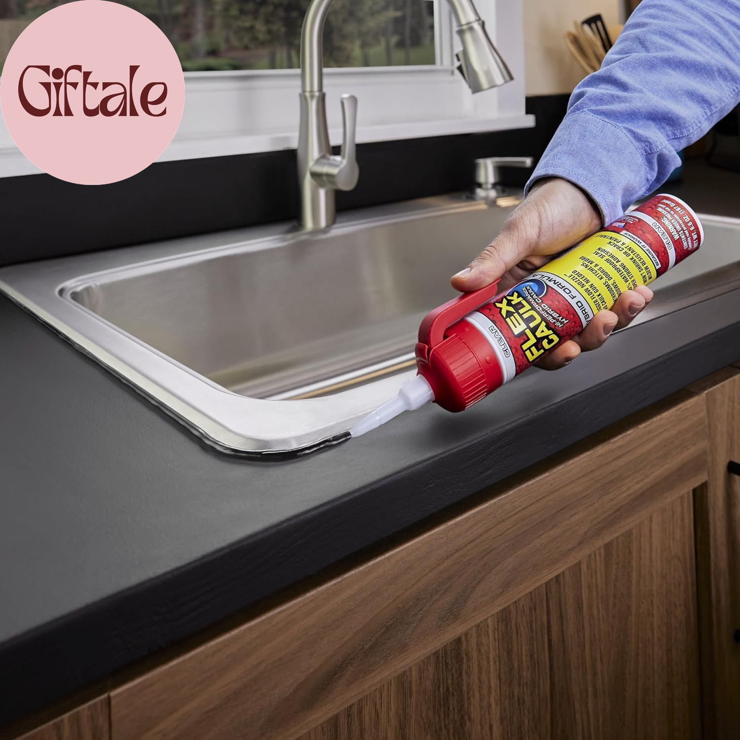 Flex Caulk, Waterproof & Weatherproof Hybrid Polymer Sealant, Strong, Paintable,