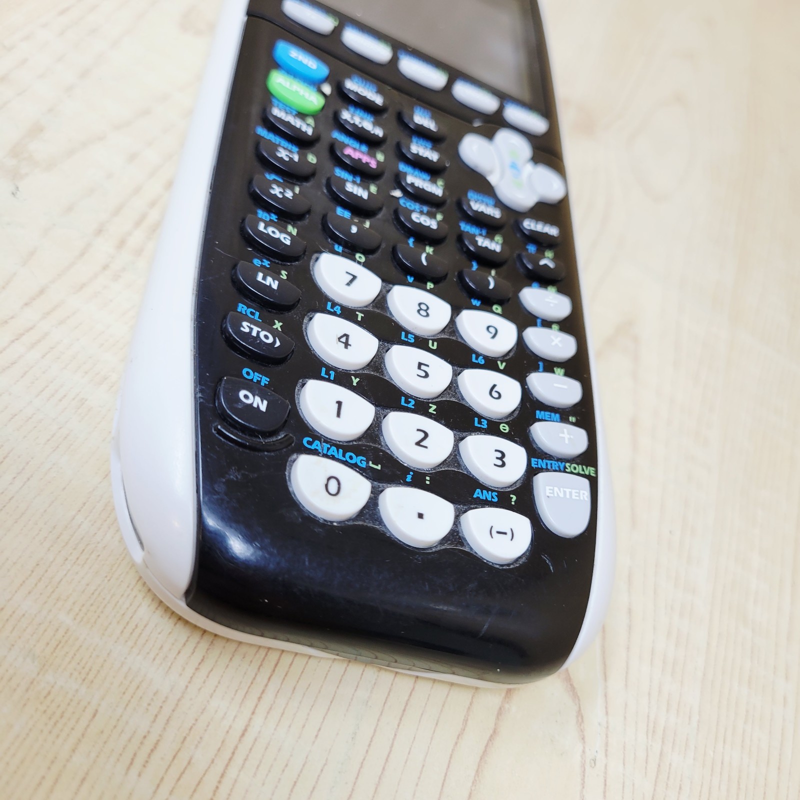 TI-84 Plus C Silver Edition Graphing Calculator (Black) SCRATCHES ON SCREEN