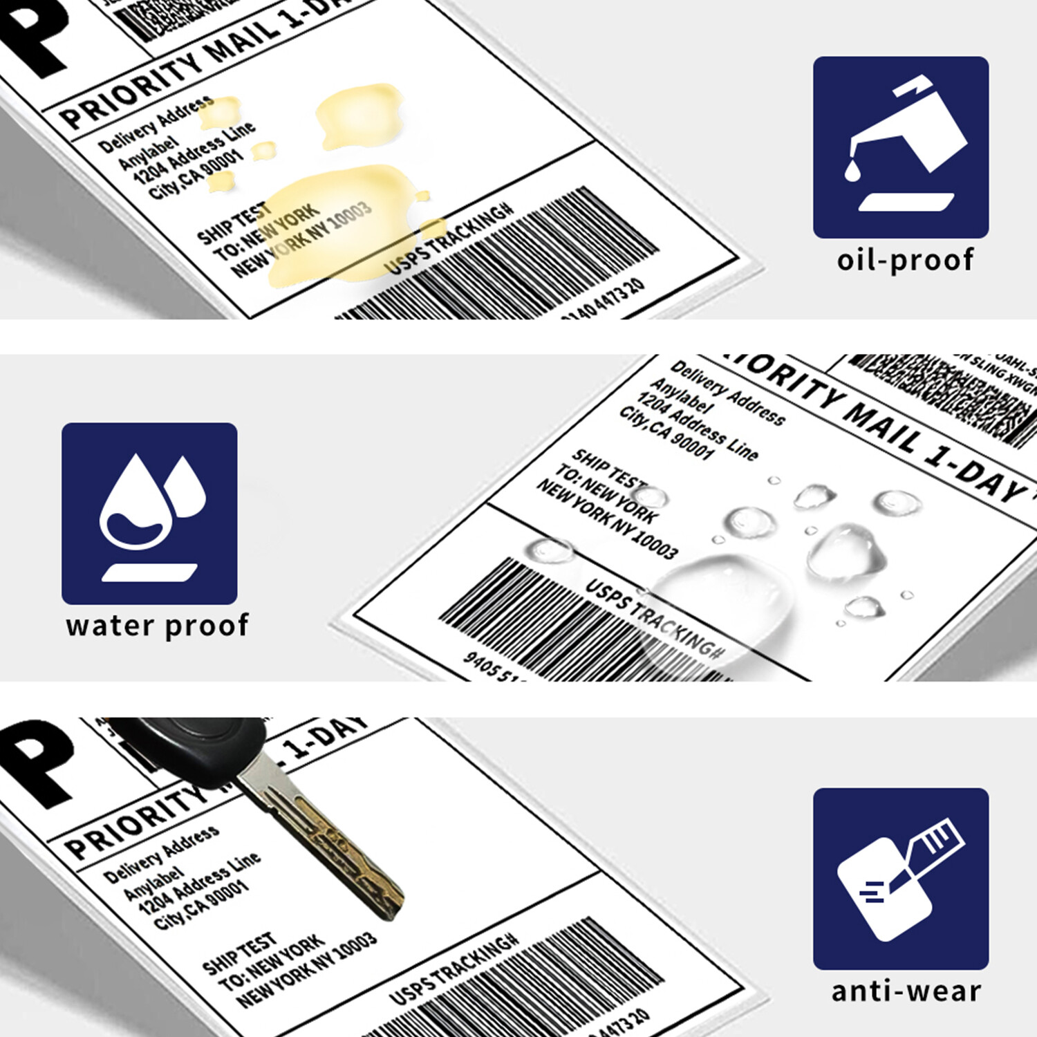 4″x6″ Direct Thermal Shipping Labels for Zebra &Rollo Printers Fanfold and Rolls