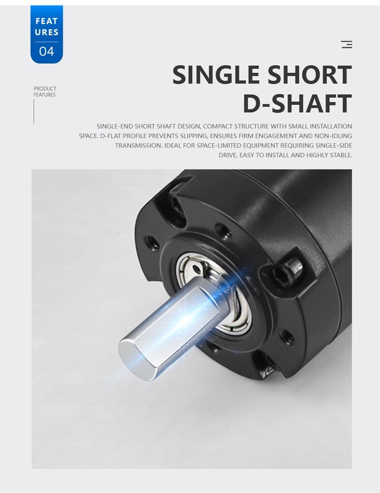 36GP-555 Planetary Micro Gear Motor 12V24V Ball Bearing Metal Shaft Diameter 8MM