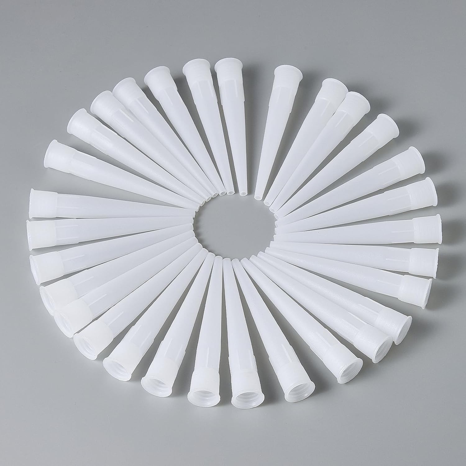 QDiShi Caulking Nozzle Tips 10cm/4inch 30Pcs – Plastic Gun white