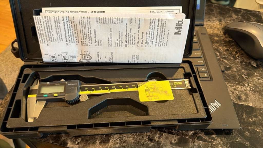 Mitutoyo 500-196-30 Absolute Digital Digimatic Caliper, 0-6″ / 0-150mm – NEW!