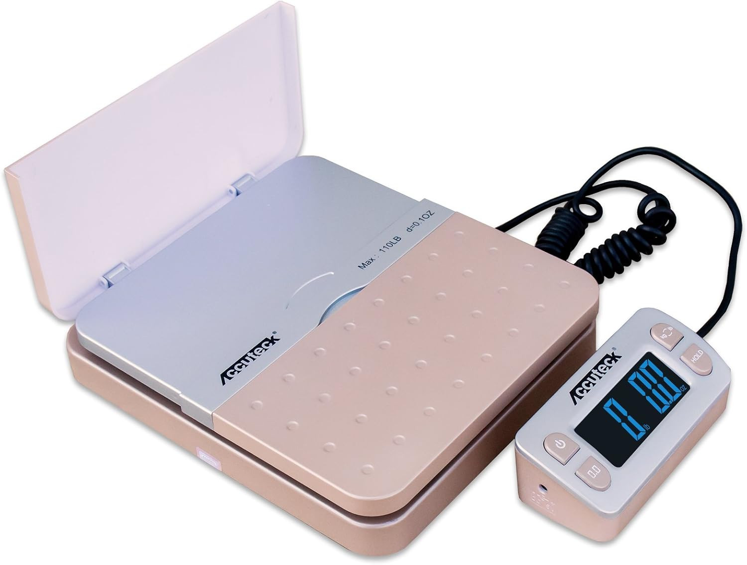 Shippro W-8580 110Lbs X 0.1 Oz Gold Digital Shipping Postal Scale