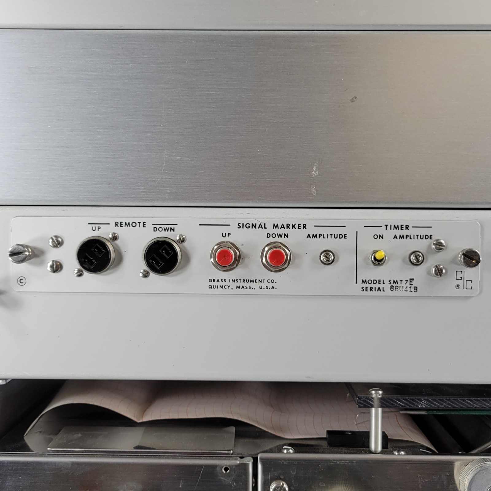 Tested Vintage Grass 79F Polygraph 4-Channel w/RPS 7C8 Regulator And 79W8G Chart