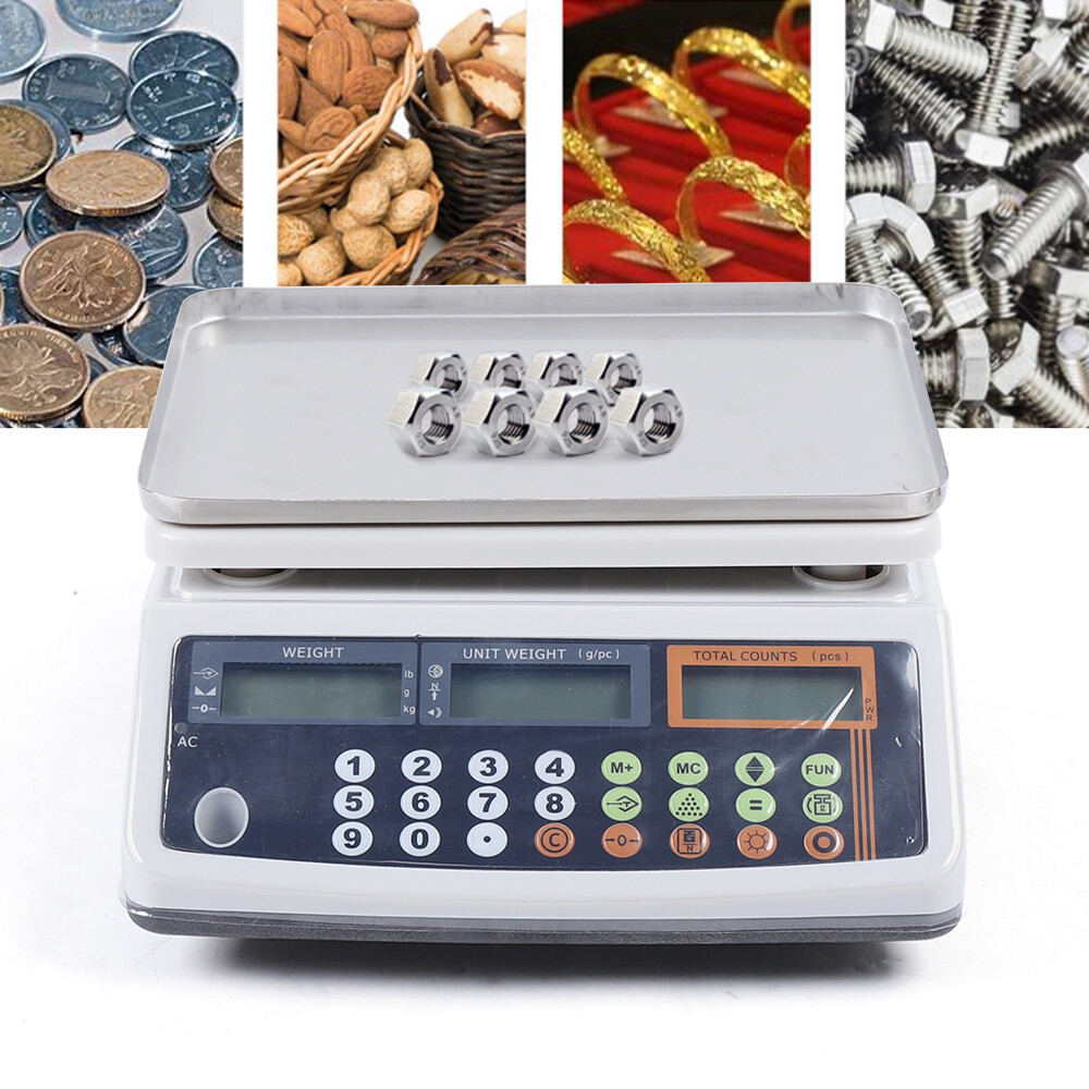 Precise Digital Parts Coin Counting Scale 30kg (66LB) Inventory Counter Checker