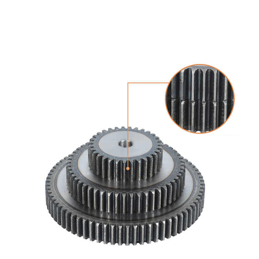 2/2.5 Mod 10T-100T Spur Gear 45# Steel Pinion Gear Thickness 2M-20mm 2.5M-25mm