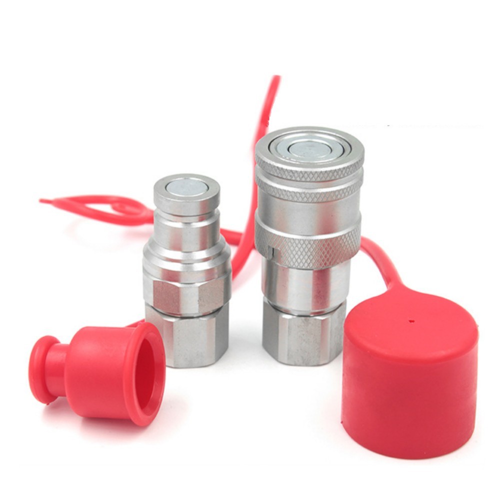 1/2″ NPT Hydraulic Flat Face Quick Connect Couplers Skid Steer Coupler ISO 16028