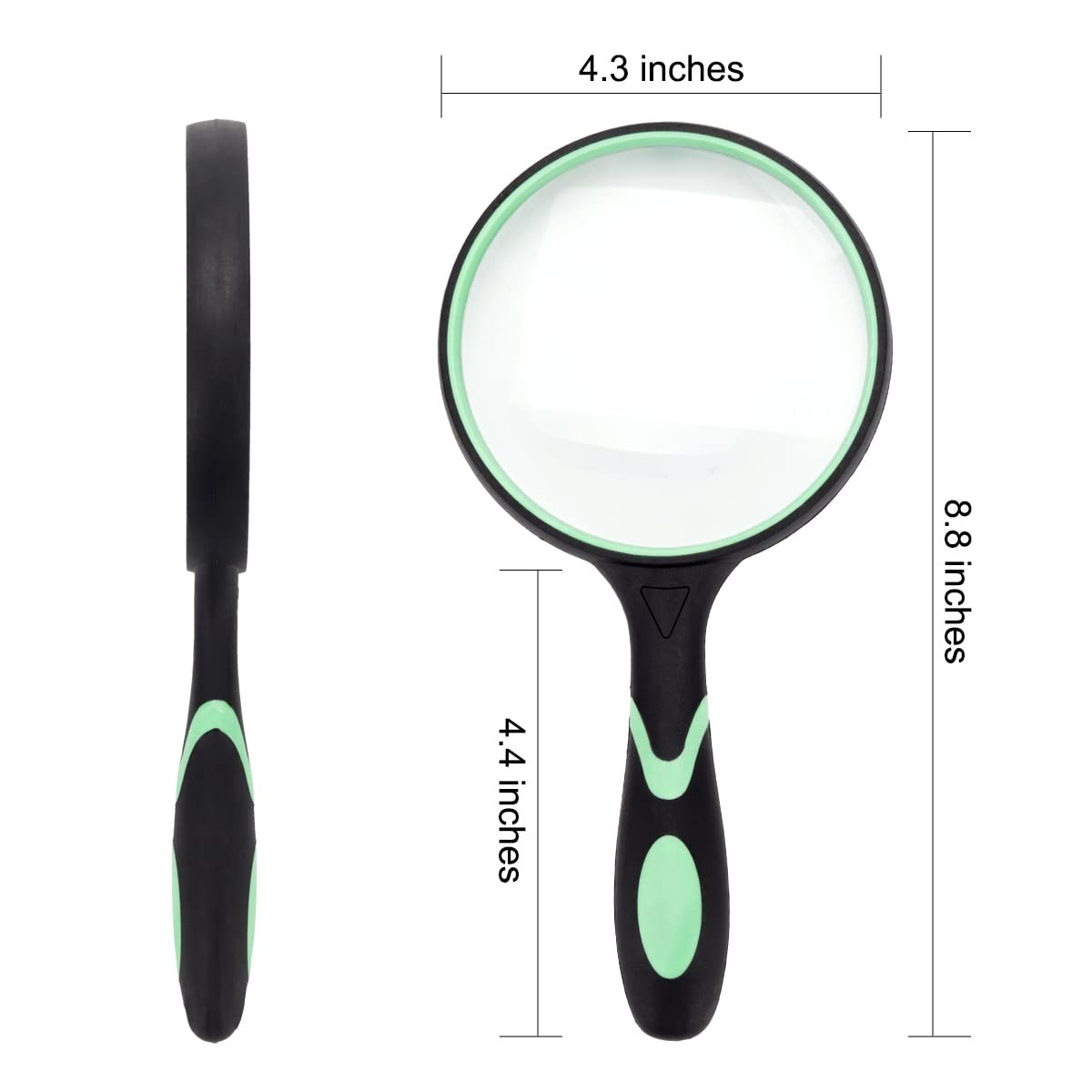 Large Magnifying Glass 10X Handheld Reading Magnifier for Seniors – 100MM 4IN…