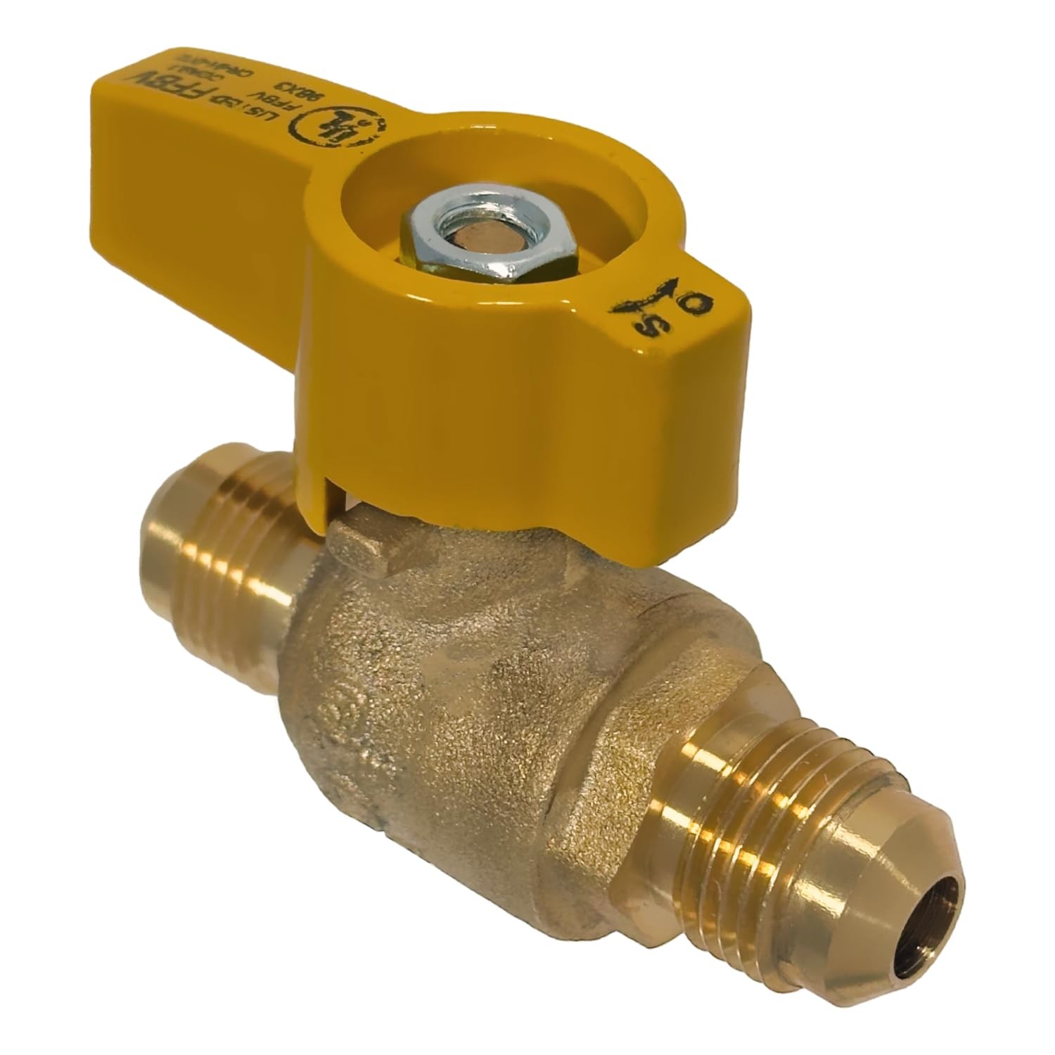 XFITTING 3/8 inch Flare X Gas 3/8″ Valve, Brass