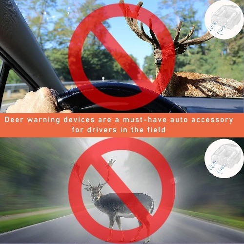 6 PCS White Car Whistles, Universal Animal Warning Devices to Avoid Collisions f