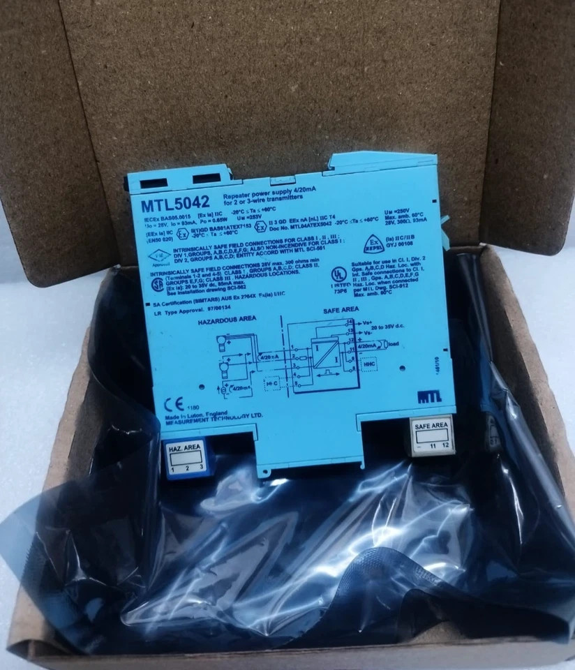 MEASUREMENT TECHNOLOGY MTL5042 REPEATER POWER SUPPLY 4/20mA MTL 5042