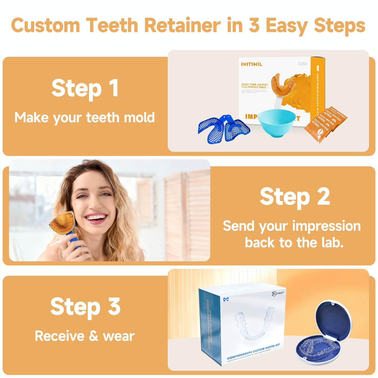 Custom Clear Retainers – Invisible Teeth Retainer for Adults & Teens – Comfor…