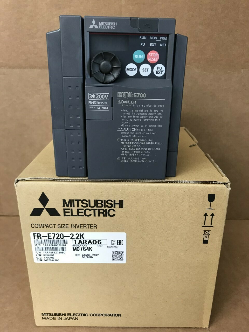 1PC New Mitsubishi FR-E720-2.2K Inverter In Box Sealed