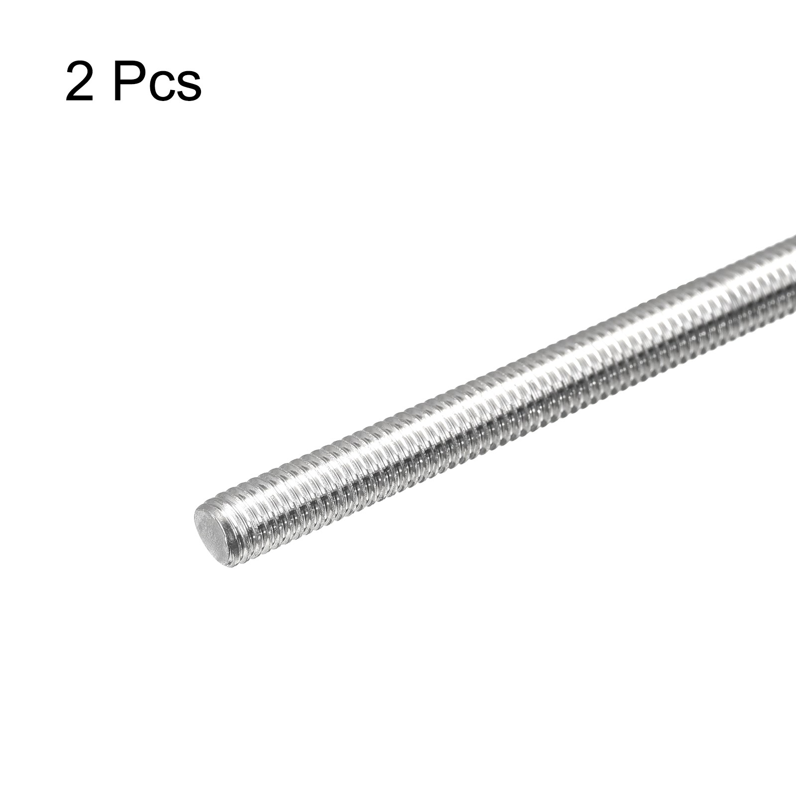 2 x Fully Threaded Rod M5 x 300mm 0.8mm Pitch 304 Stainless Steel Right Hand