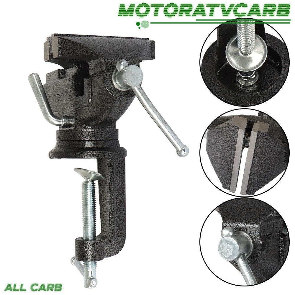 ALL-CARB 80 mm HD 360º Swivel Portable Table Bench Vice Clamp Mini Vise Anvil