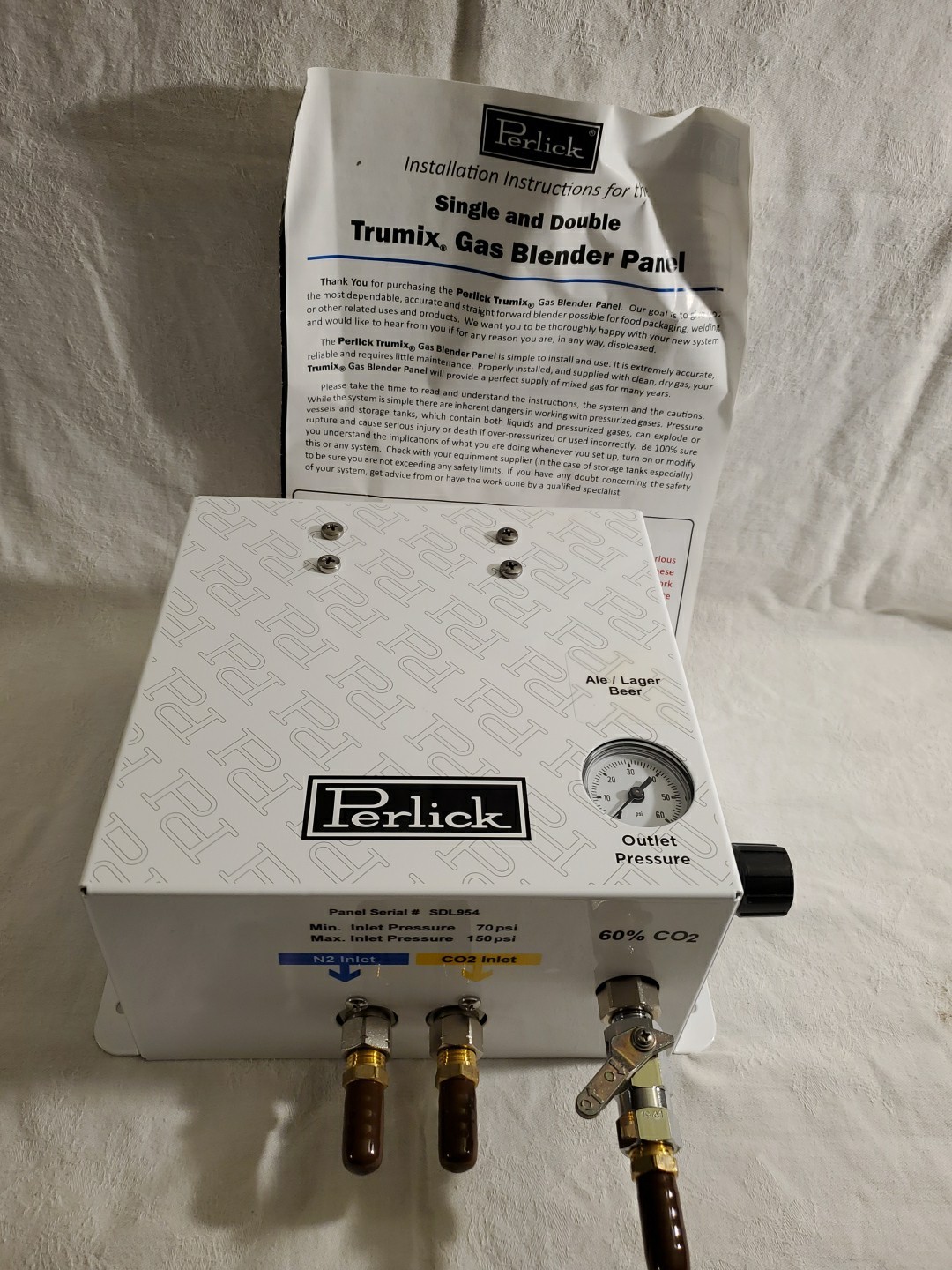 Perlick McDantim Blender Double Draft Gas Co2/N2 Ale, Lager, Stout NIB NOB
