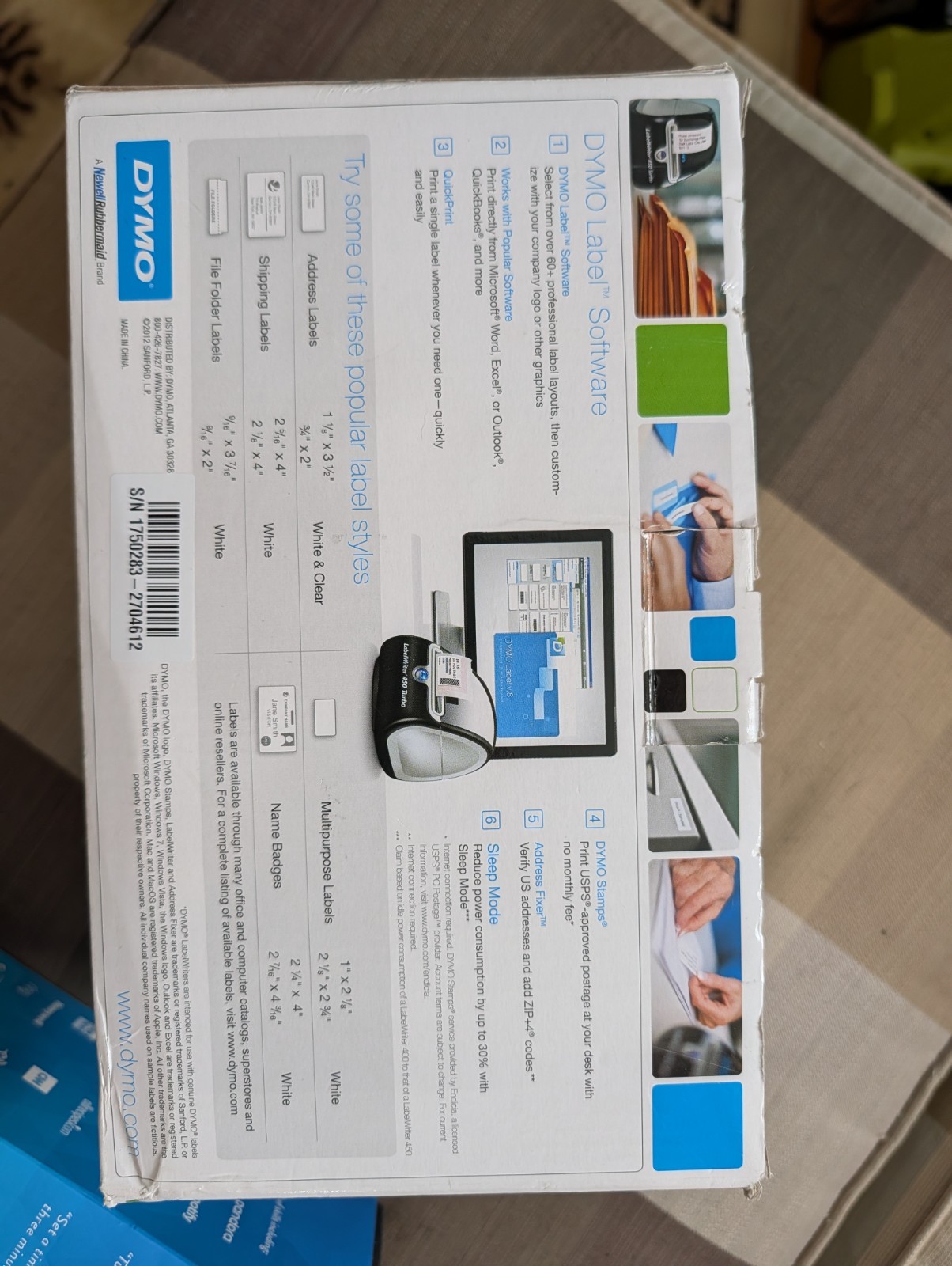 DYMO LabelWriter 450 Turbo High-Speed Label & Postage Printer USB (1752265)