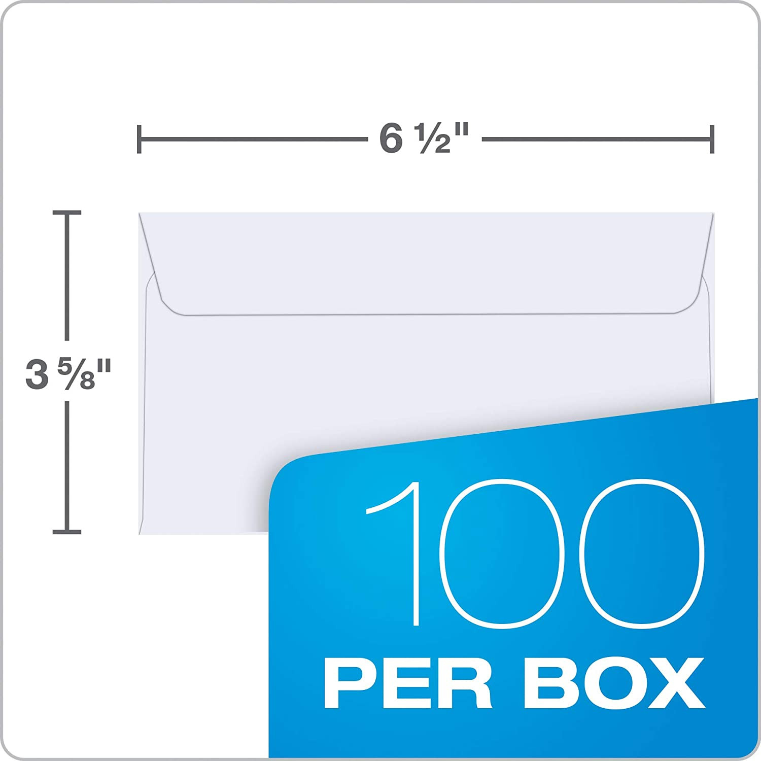 MAILING ENVELOPES SMALL Self Seal 100 Box Redi-Strip Closure 3-5/8 x 6-1/2