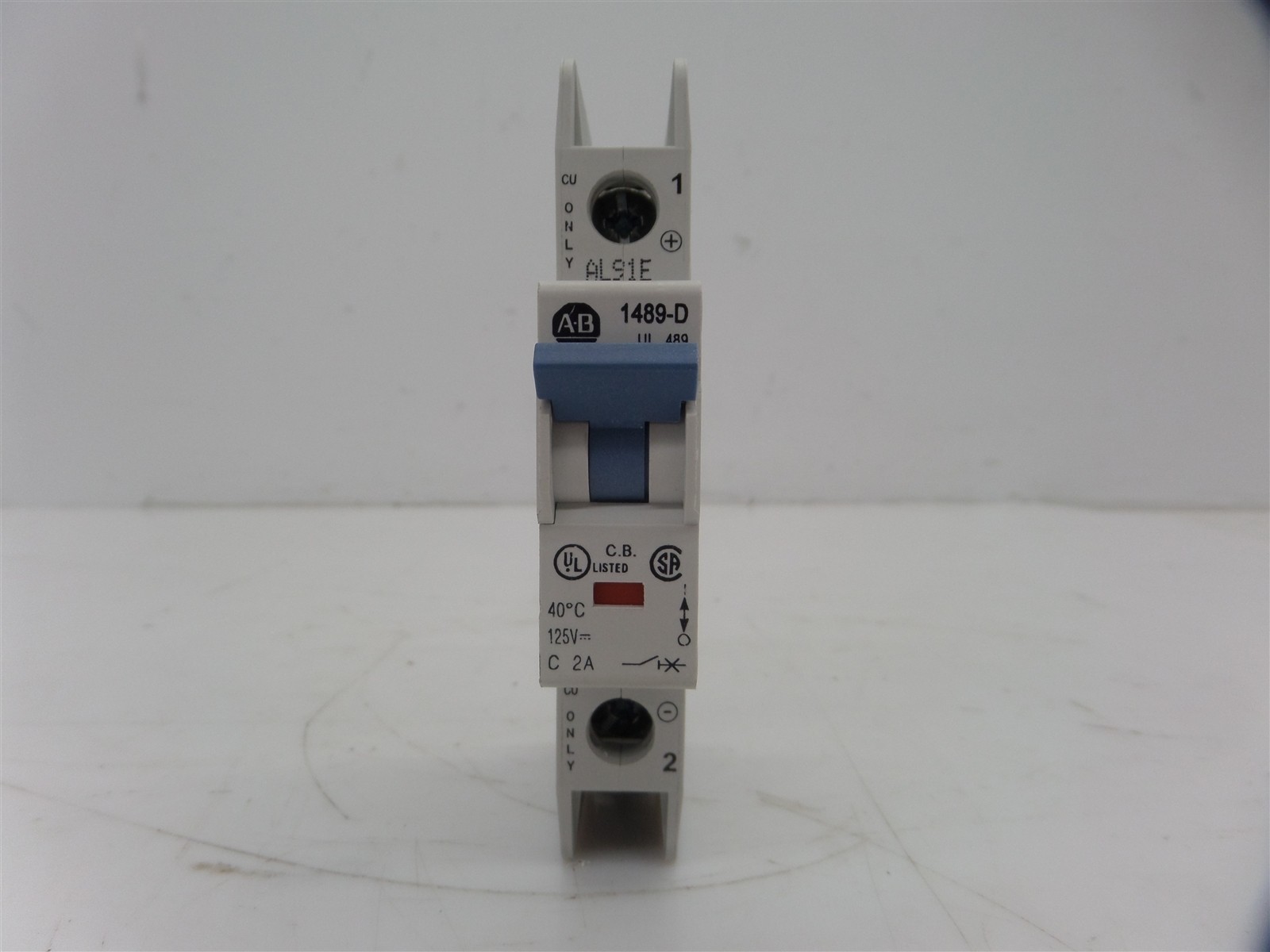 Lot of 4 – Allen Bradley 1489-D 1 Pole Circuit Breaker (2A,3A,5A,10A)