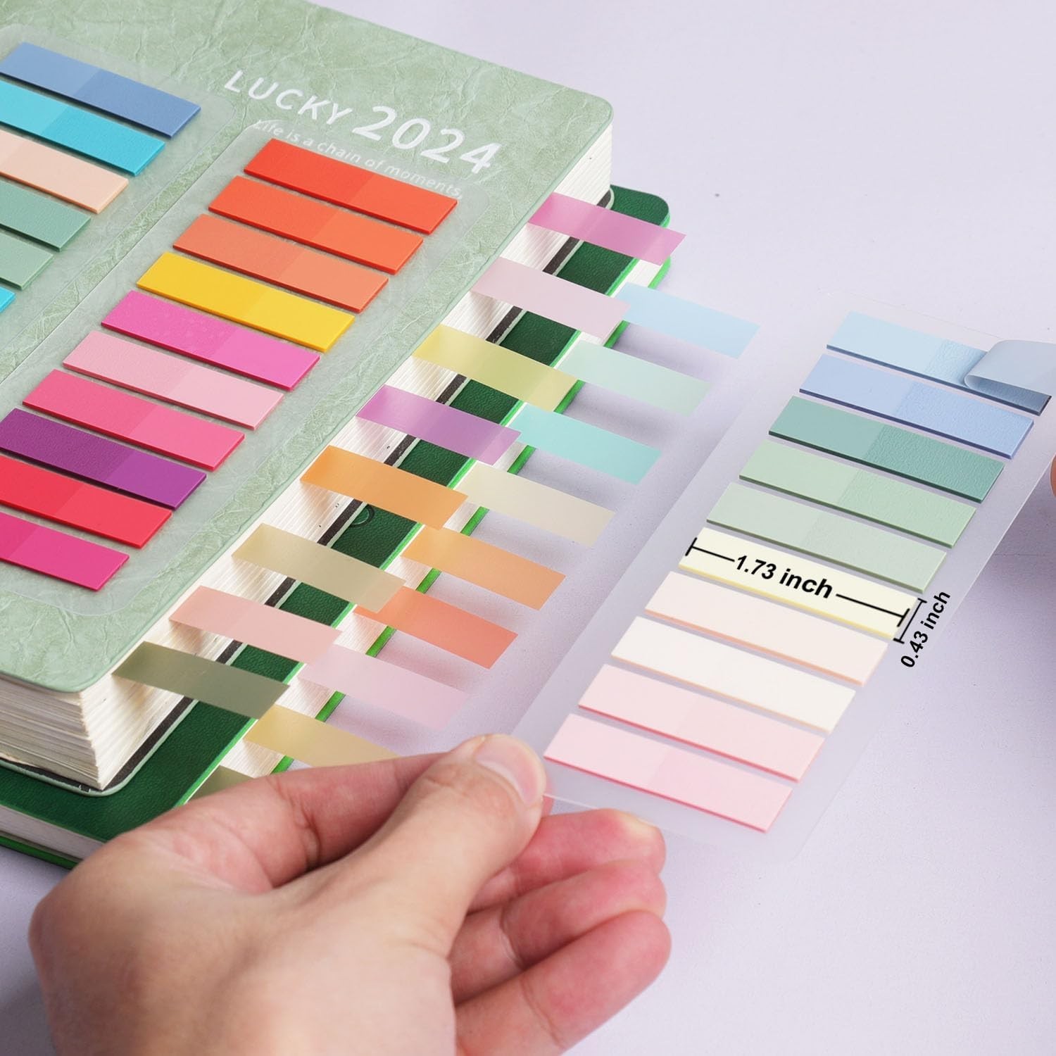 4200 Pcs Book Tabs for Annotating, Sticky Tabs Transparent Small Sticky Notes…