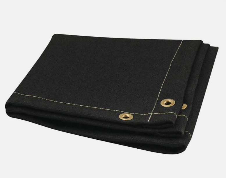 STEINER 376-6X10 Welding Blanket 6 ft x 10 ft Black 1H170 28 oz/sq yd Fiberglass