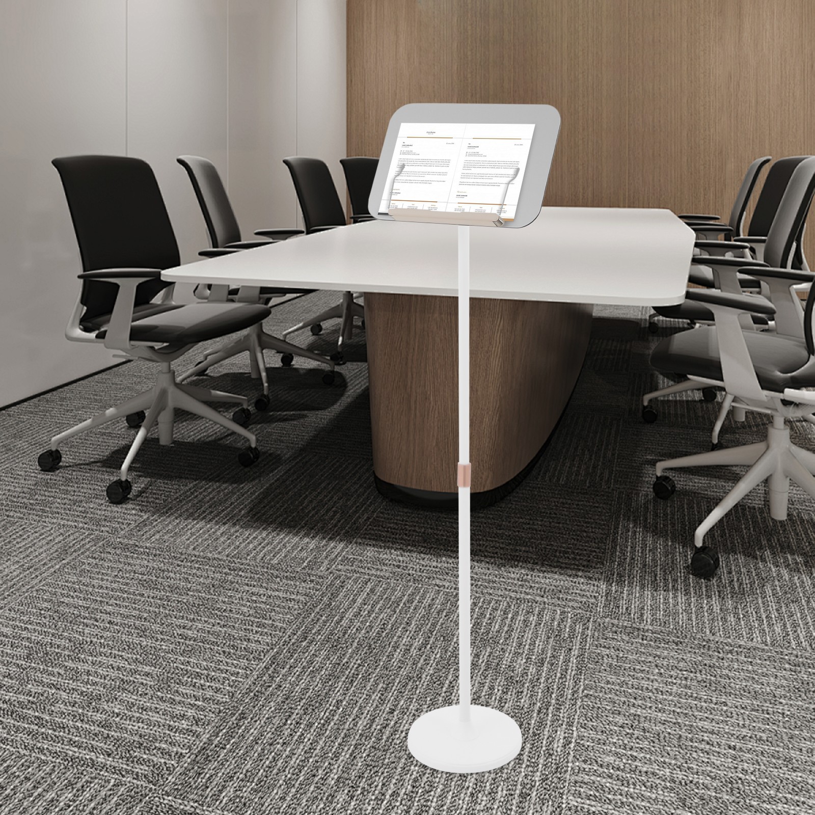 Floor Lectern Podium Stand for Speech Presentation Adjustable Height for Laptop