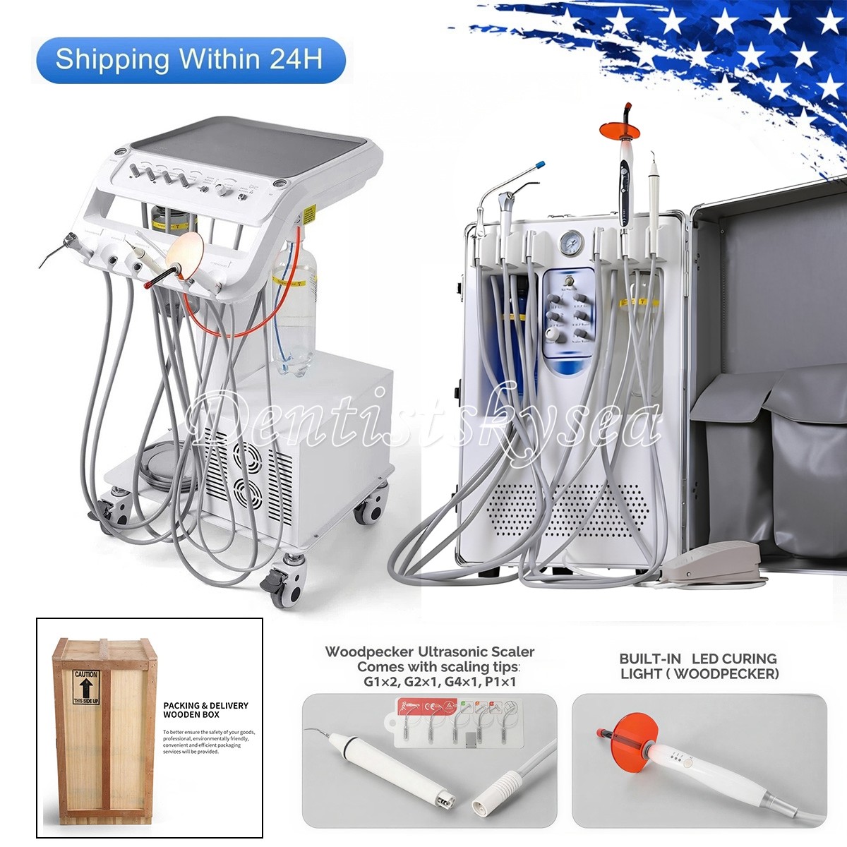 Dental Ultrasonic Scaler Handpiece Scaling Tips Fit Cavitron EMS CEK