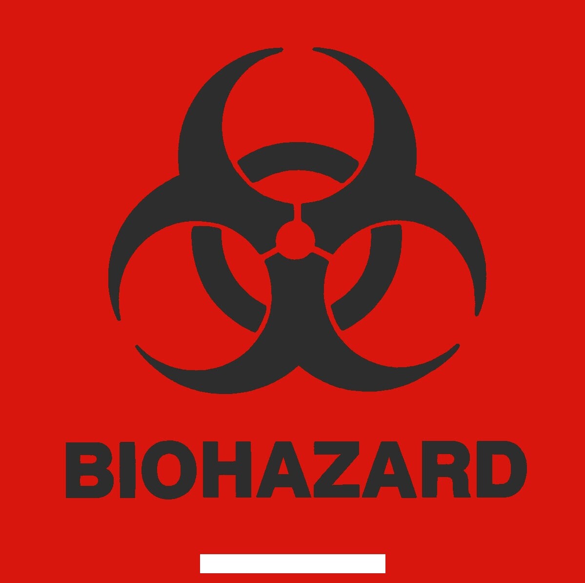 Lot 4″ x 4″ BIOHAZARD Warning Decal Sticker Medical Safety 250 Labels /Roll