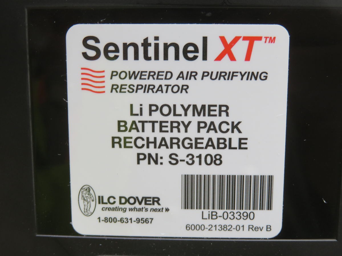 ILC DOVER S-3108 RECHARGEABLE BATTERY PACK T259354