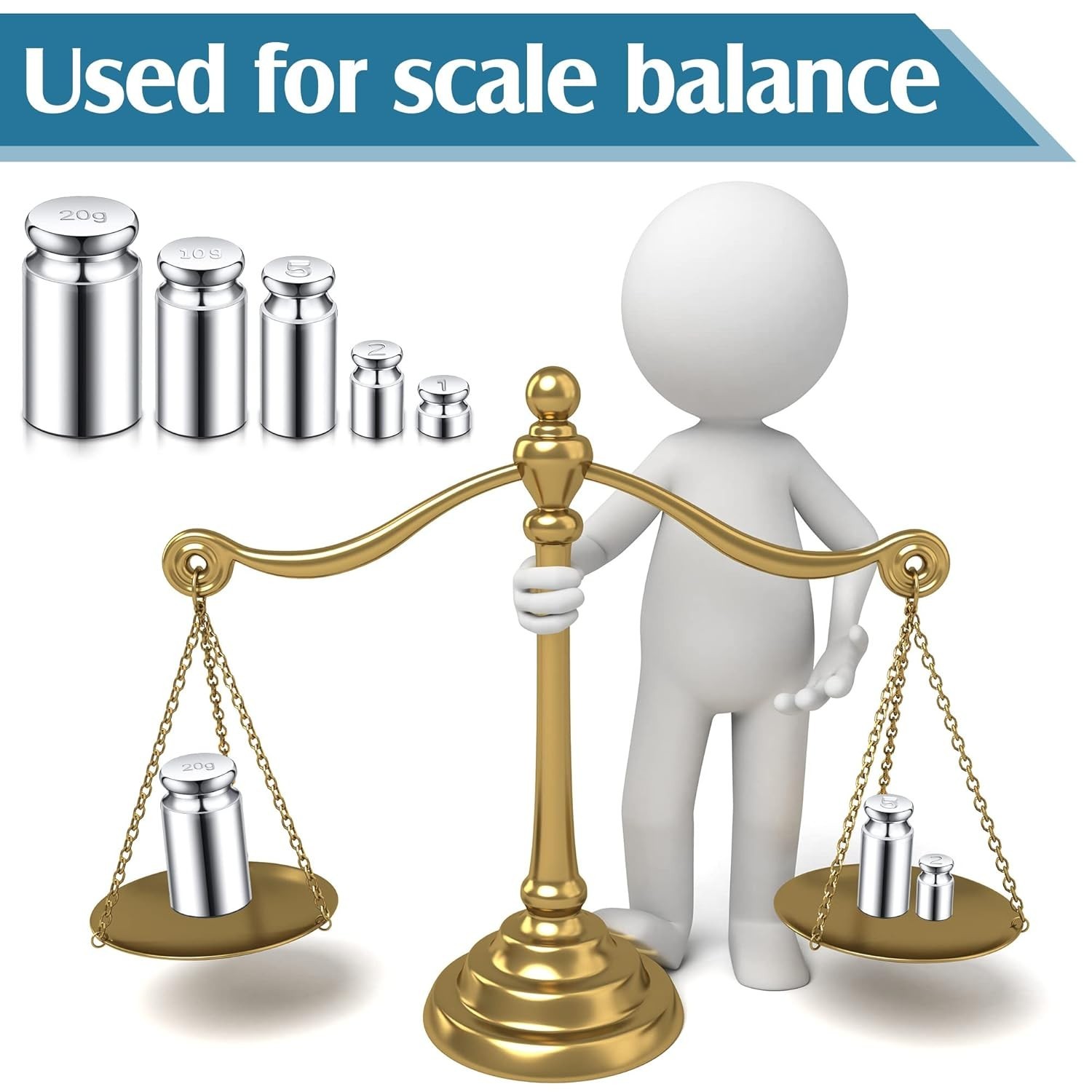 Calibration Weight g 2g 5g 0g 20g Calibration Gram Scale Weight Set for Digit…