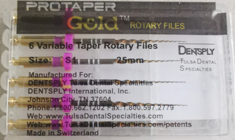 10 Packs Dentsply ProTaper Gold Rotary Files F1,F2,F3,S1,S2,SX-F3, SX19