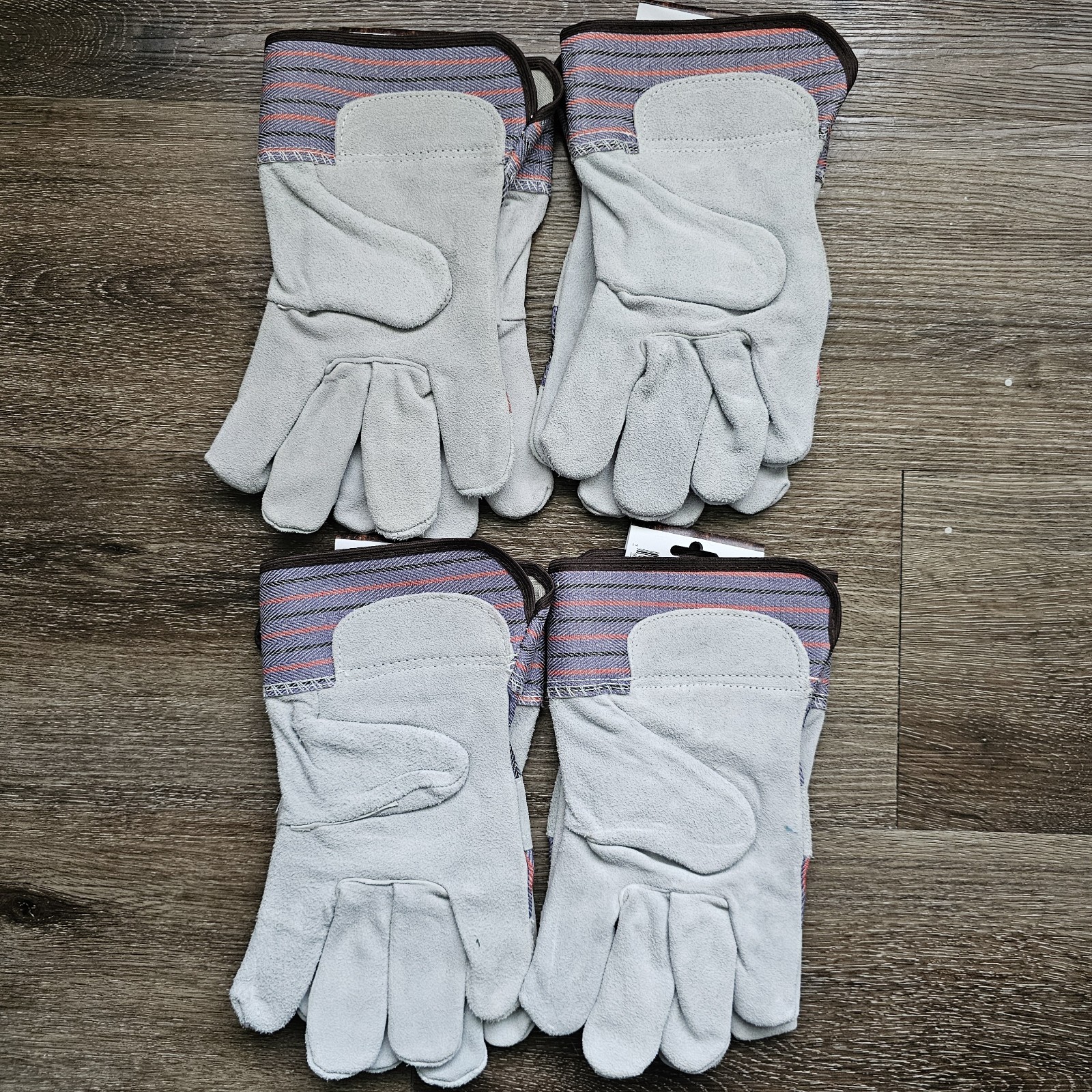 Cordova Leather Palm Safety Split Cowhide Working Cuff Gloves Size Large