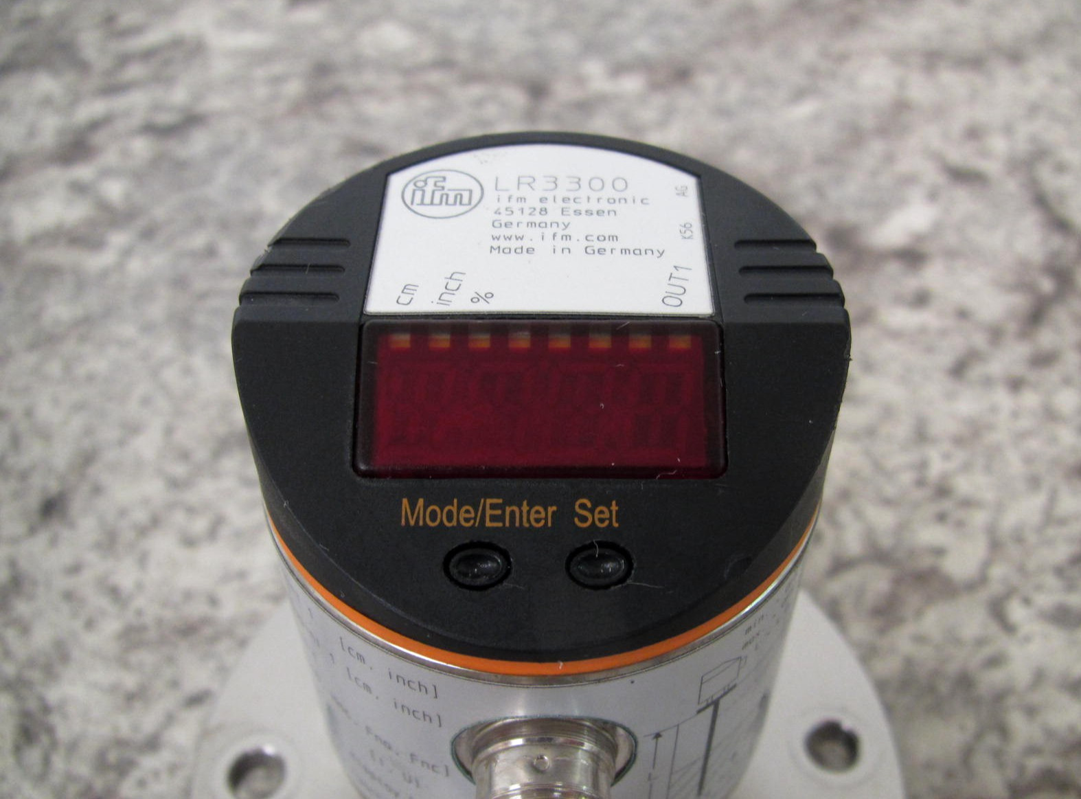 IFM LR3300 / LR0000B-BN34AMPKG/US Continuous Level Sensor Used Free Shipping
