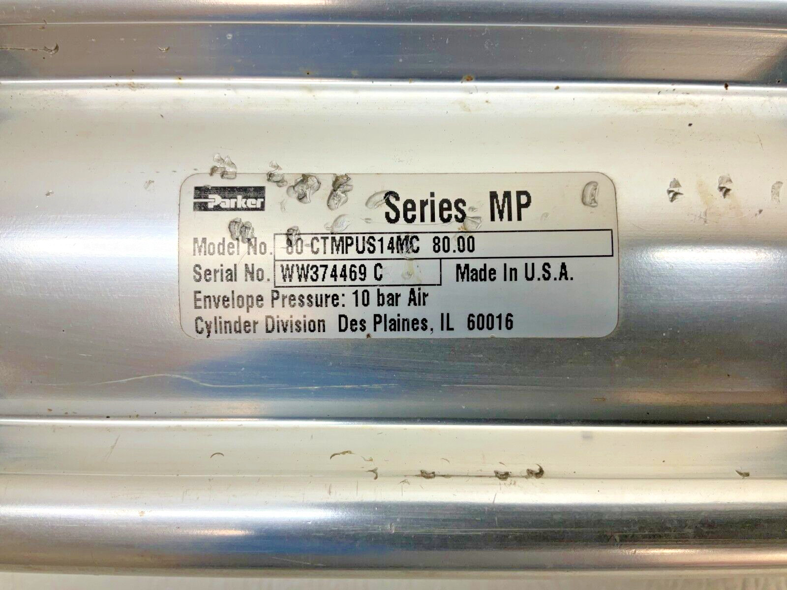 Parker 80 CTMPUS14MC 80.00 Series MP Cylinder CTMPUS14MC (TSC)