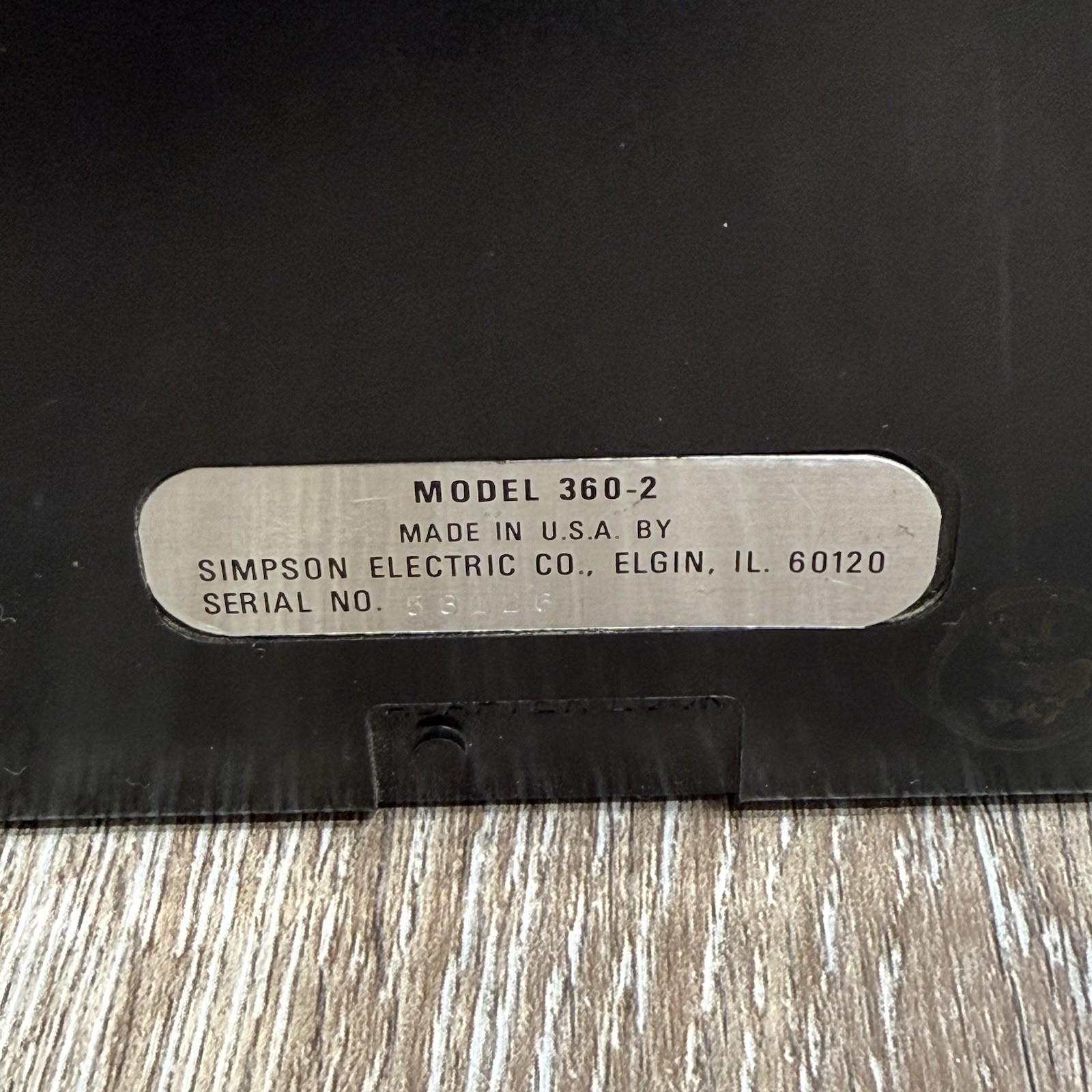 RARE VTG Simpson 360-2 Digital Volt-Ohm-Milliammeter -POWERS ON- Leads Included