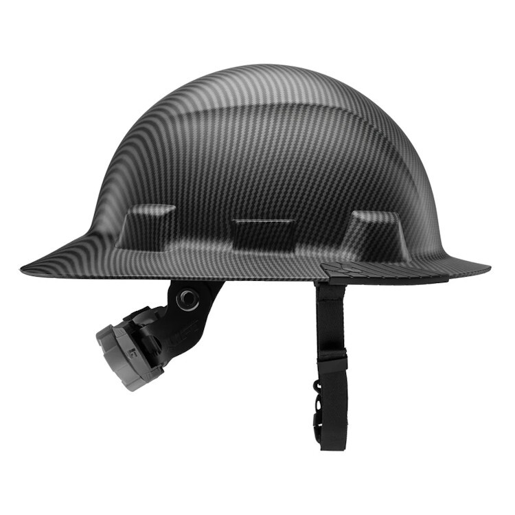 Lift Safety Black iDAX HDPE Full Brim Non-Vented Hard Hat- Class E