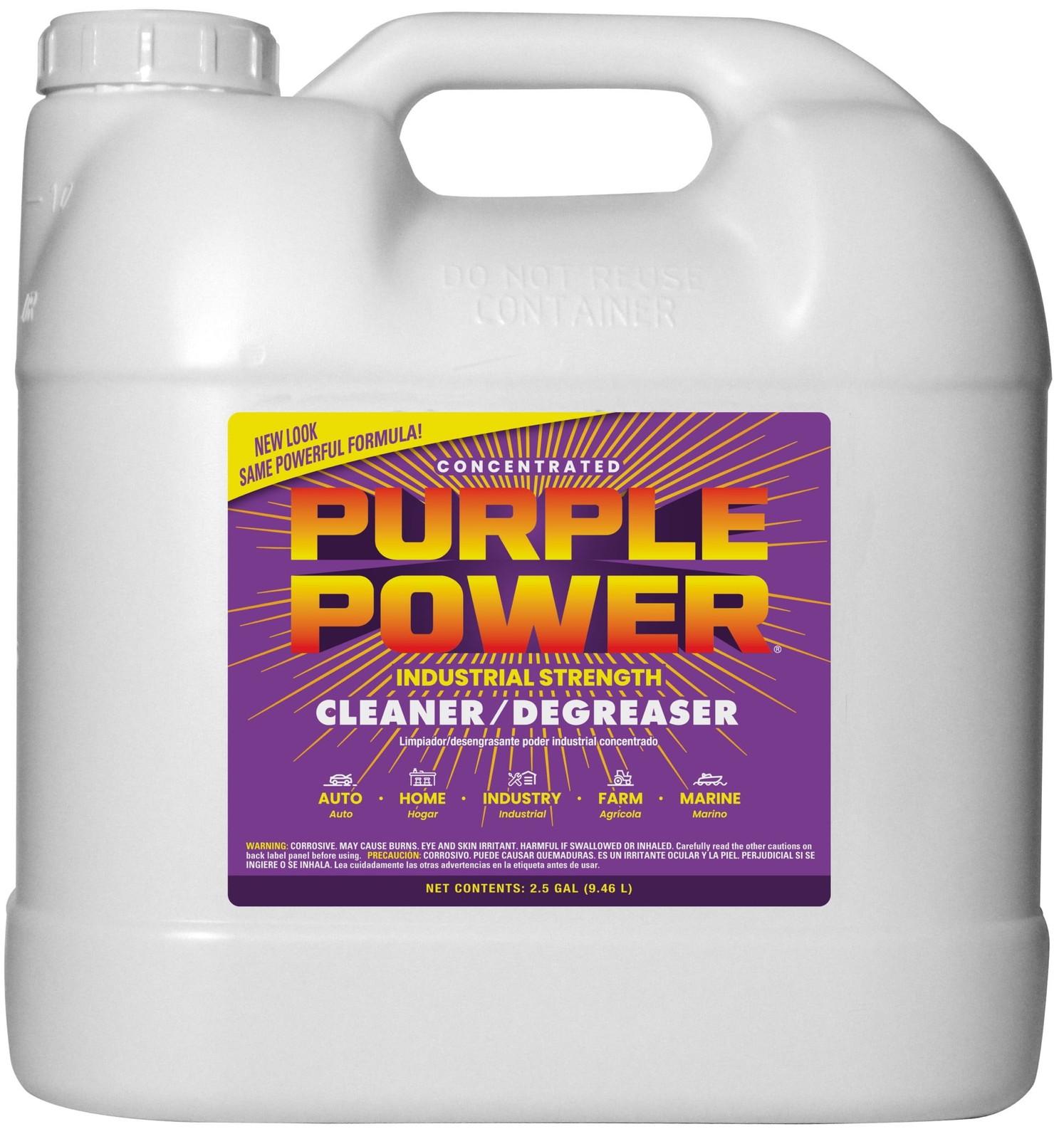 Purple Power 2.5 Gallon Degreaser – Concentrate Formula, Heavy-Duty Clean