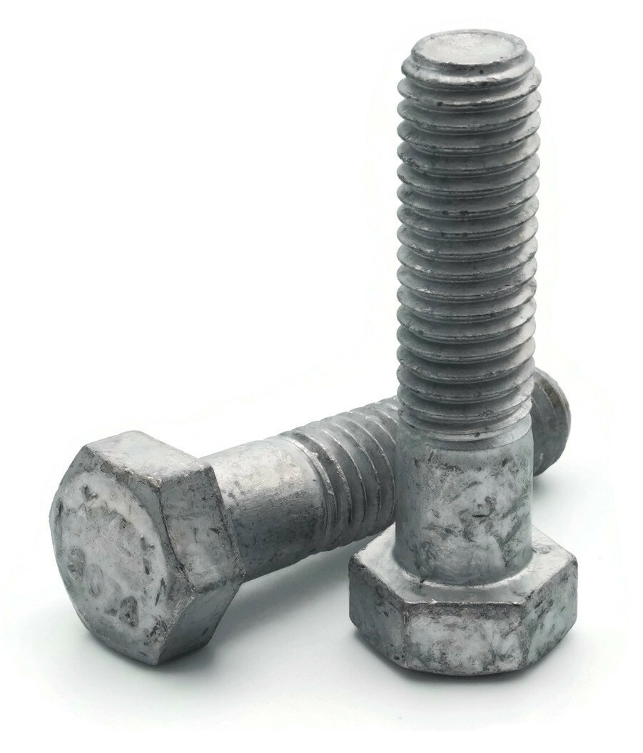 7/16″-14 Hex Cap Screws – Hot Dip Galvanized Cap Screw Hex Bolts – Select Size