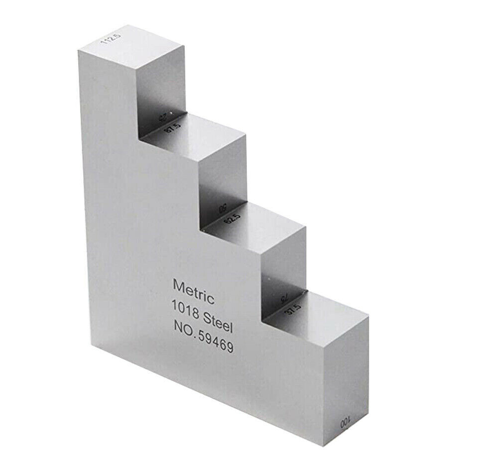 Tipsy Step 1018 Steel Calibration Test Block NDT for Ultrasonic Thickness Gauge