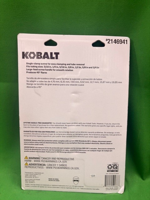 Kobalt Heavy Duty Flaring Tool 2146941 NEW (D1)